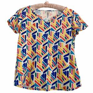 Anne Klein Sport Rainbow Pride Graphic T Shirt M